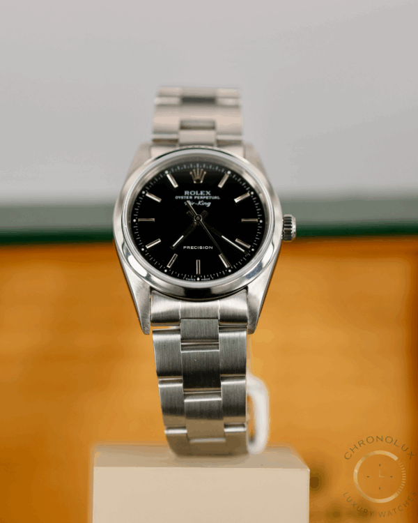 Rolex Air King 14000 Black Dial 34mm Full Set 1995