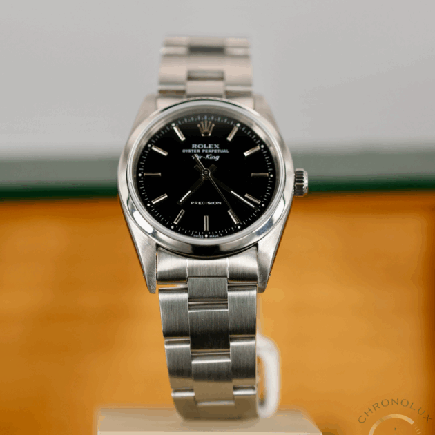 Rolex Air King 14000 Black Dial 34mm Full Set 1995
