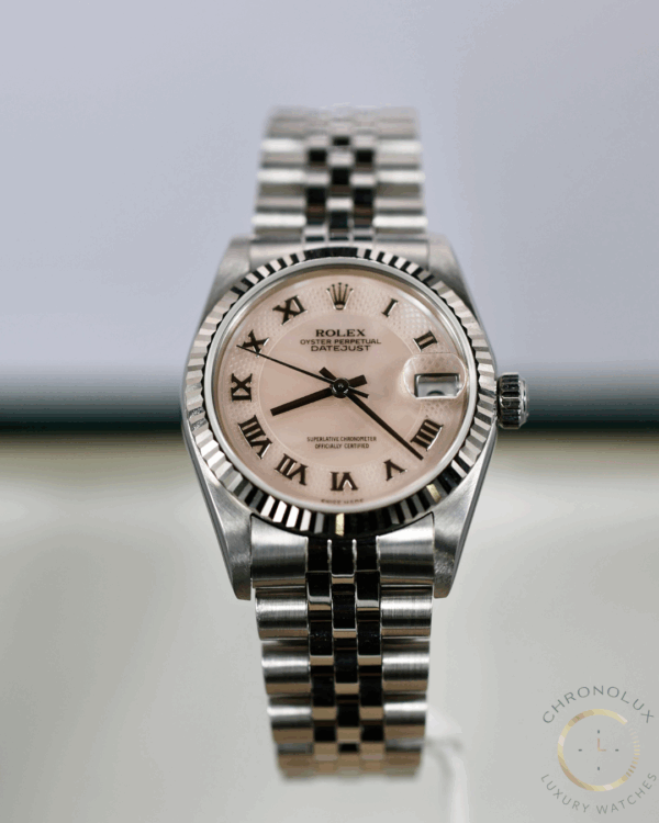 Rolex Lady Datejust 68274 Jubilee 31mm Pink MOP Dial Full Set 1999