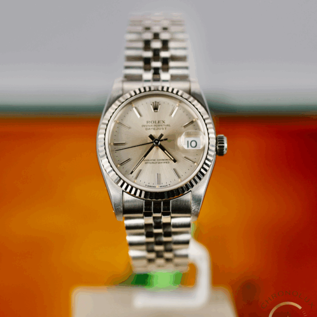 Rolex Lady Datejust 68274 Jubilee 31mm Silver Dial Full Set 1991