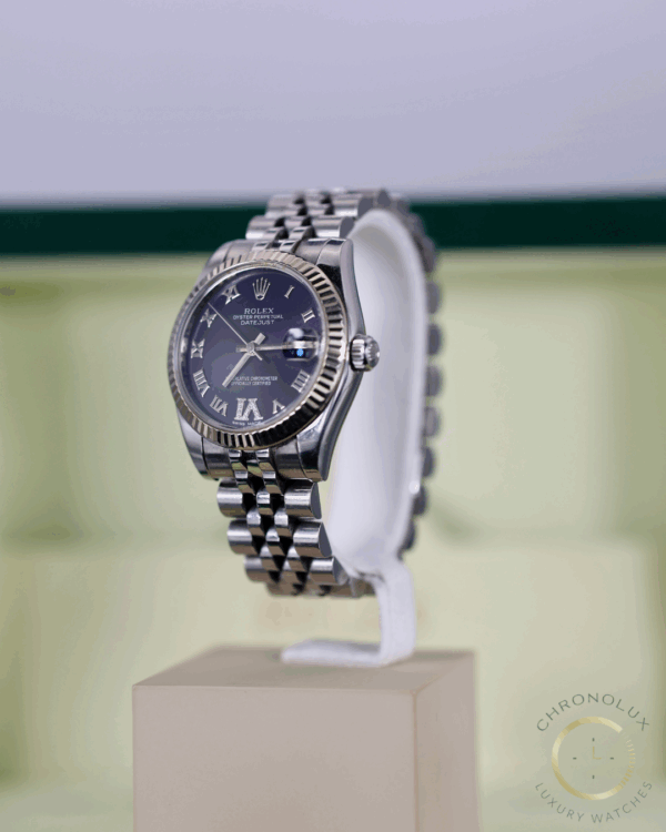 Rolex Lady Datejust 178274 Jubilee 31mm Purple Diamonds Dial Full Set 2013 - immagine 2