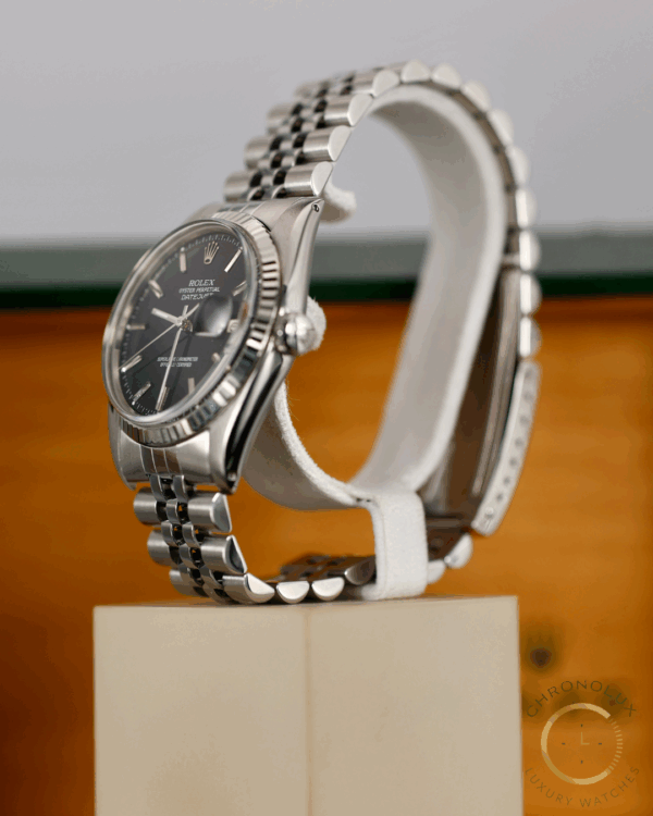 Rolex Datejust 16014 Jubilee 36mm Black Dial Full Set 1988 - immagine 2