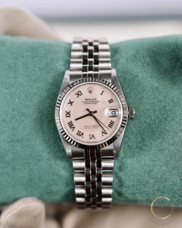 Rolex Lady Datejust 68274 Jubilee 31mm Pink MOP Dial Full Set 1999 - immagine 5