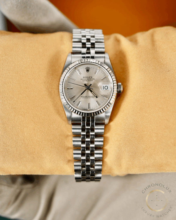 Rolex Lady Datejust 68274 Jubilee 31mm Silver Dial Full Set 1991 - immagine 5