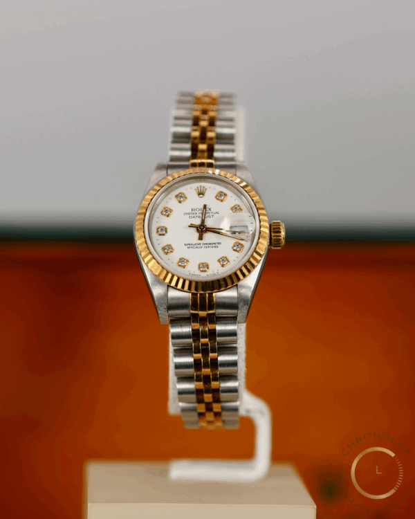 Rolex Lady Datejust 26mm 69173 White Diamonds Dial Full Set 1997