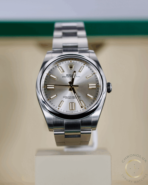 Rolex Oyster Perpetual Date 124300 41mm Silver Dial 2024 Full Set