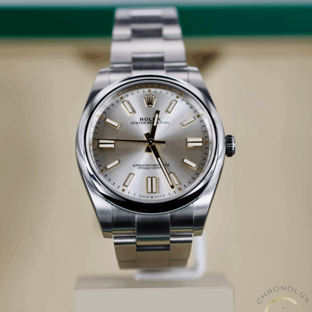 Rolex Oyster Perpetual Date 124300 41mm Silver Dial 2024 Full Set