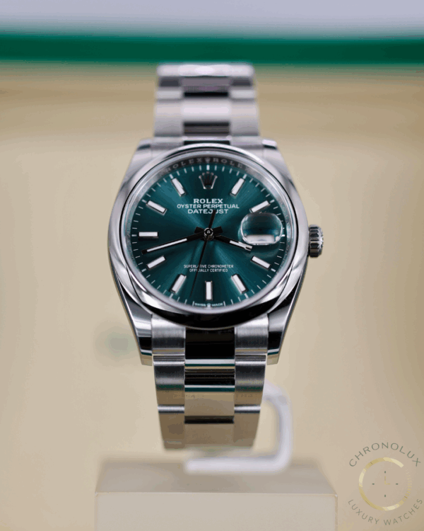Rolex Datejust 126200 Green Dial 36mm Full Set 2025