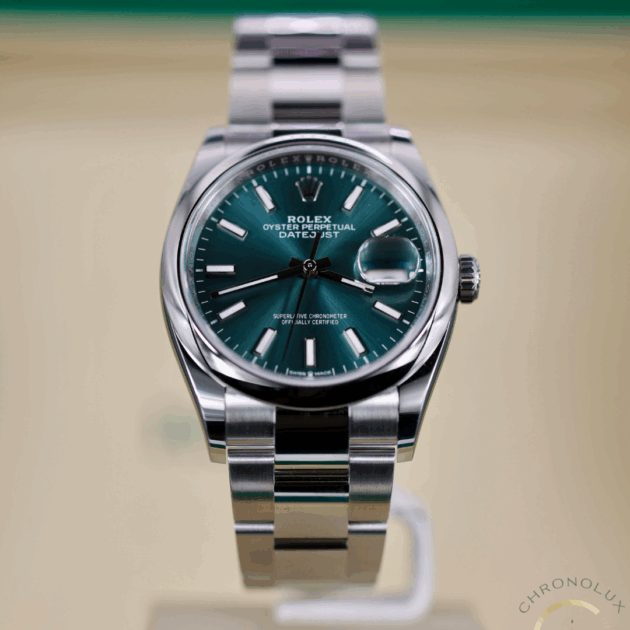 Rolex Datejust 126200 Green Dial 36mm Full Set 2025