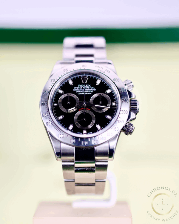 Rolex Daytona 116520 Long Clasp Black APH Dial Full Set 2013 Chromalight