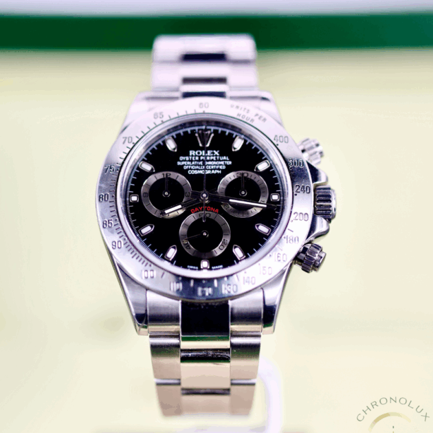 Rolex Daytona 116520 Long Clasp Black APH Dial Full Set 2013 Chromalight