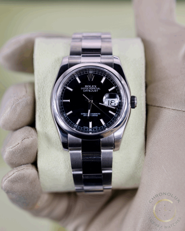 Rolex Datejust 116200 Black Dial 36mm Full Set 2011 - immagine 4