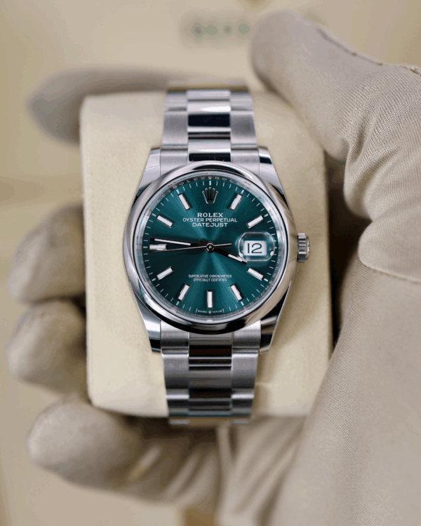 Rolex Datejust 126200 Green Dial 36mm Full Set 2025 - immagine 5