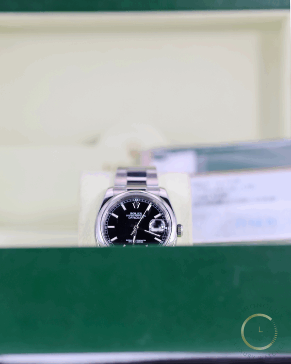 Rolex Datejust 116200 Black Dial 36mm Full Set 2011 - immagine 5