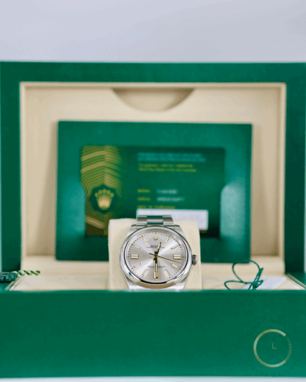 Rolex Oyster Perpetual Date 124300 41mm Silver Dial 2024 Full Set - immagine 6