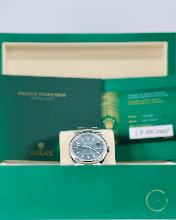 Rolex Datejust 126200 Green Dial 36mm Full Set 2025 - immagine 6