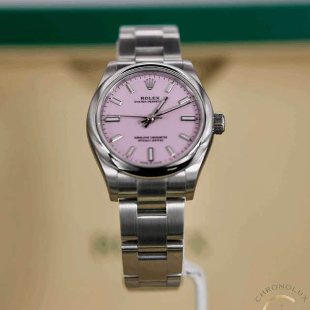 Rolex Oyster Perpetual 277200 31mm Candy Pink Dial Full Set 2020