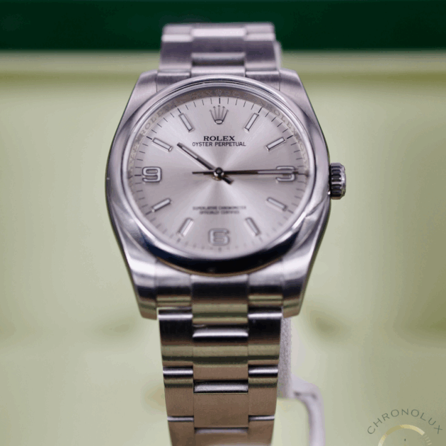 Rolex Oyster Perpetual 116000 36mm Silver Dial 2010 Full Set