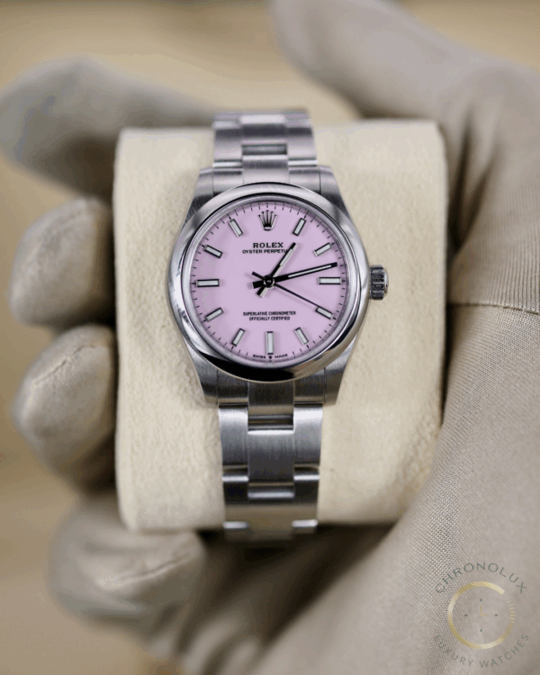 Rolex Oyster Perpetual 277200 31mm Candy Pink Dial Full Set 2020 - immagine 5