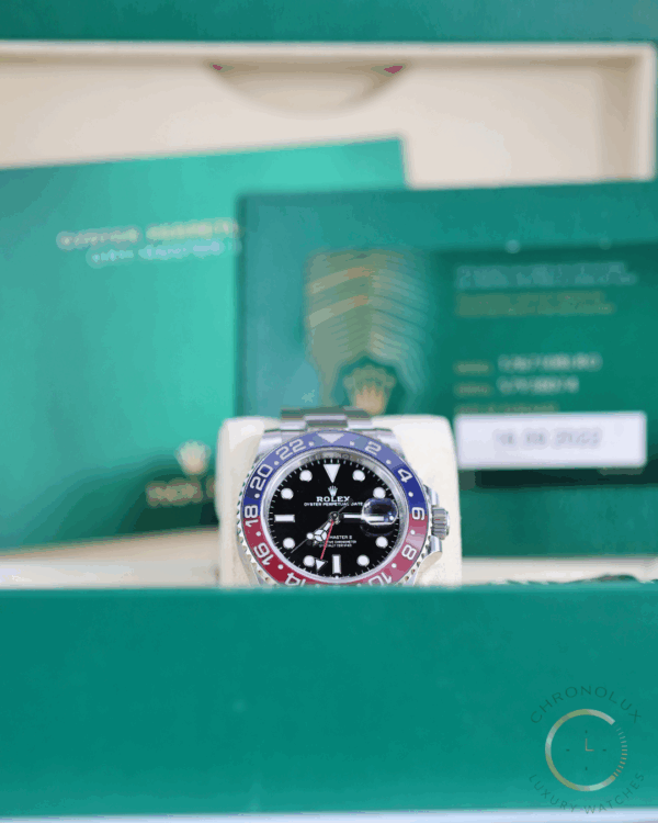 Rolex GMT Master II Pepsi Oyster 126710BLRO Full Set 2022 - immagine 6