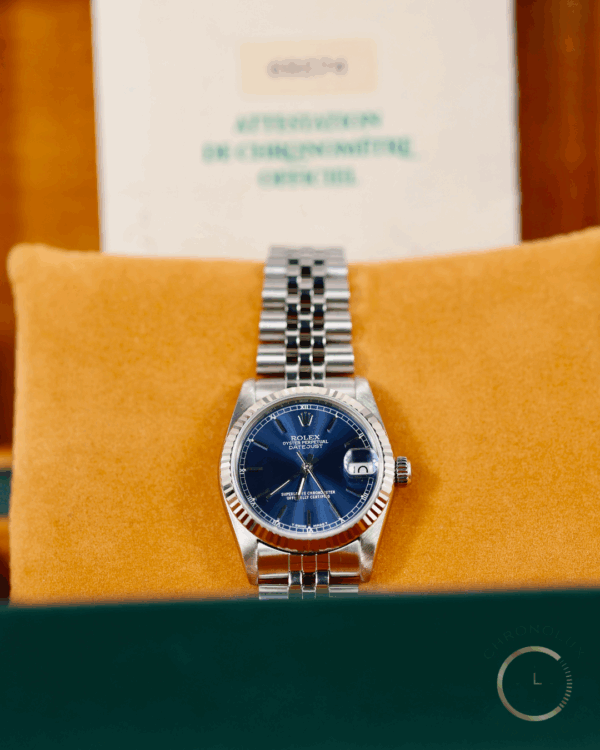 Rolex Datejust 68274 Jubilee 31mm Blue Dial Full Set 1989 - immagine 6
