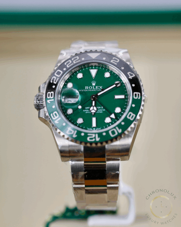 Rolex GMT Master II Sprite Green Dial Jub 126729VTNR Full Set New 2025