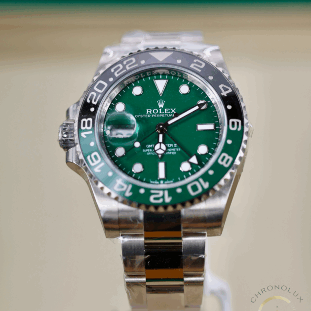 Rolex GMT Master II Sprite Green Dial Jub 126729VTNR Full Set New 2025